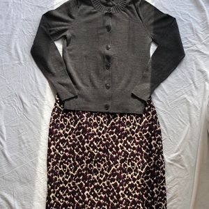Modern Animal Print Pencil Skirt-ANN TAYLOR-Size 8